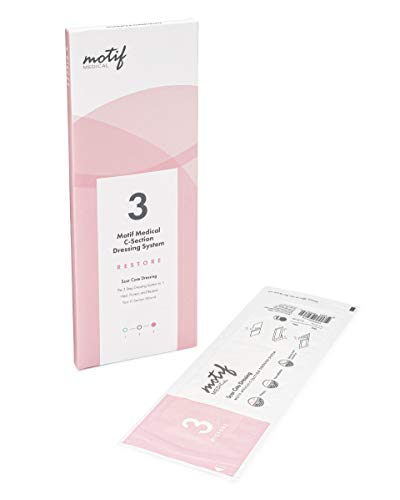 Motif Medical, Stage 3 Restore, Scar Care Dressing, C-Section Bandage System, Maternity Skin Care Accessories - 4 Dressings