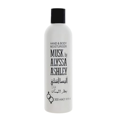Alyssa Ashley Musk Hand and Body Moisturizer - Lotion for Women - Body Cream for Smooth, Moisturized Skin - Citrus and Sicilian Bergamot - 10 oz