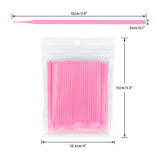 G2PLUS 500PCS Micro Cotton Swabs for Makeup & Eyelash Extensions