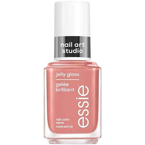 essie Nail Art Studio Jelly Gloss Nail Polish, Vegan, Boho Rodeo, Sheer Pink Nail Polish, Charm To Stable, 0.46 fl oz