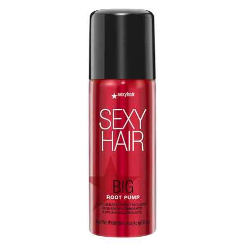 SexyHair Big Root Pump Volumizing Spray Mousse | Volume with Medium Hold | Up to 72 Hour Humidity Resistance