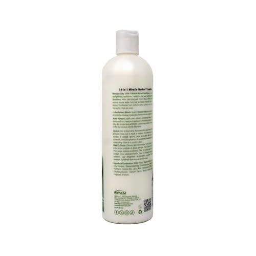 Hawaiian Silky Miracle Worker 14-In-1 Conditioner 16 Ounce (474ml) (Pack of 2)