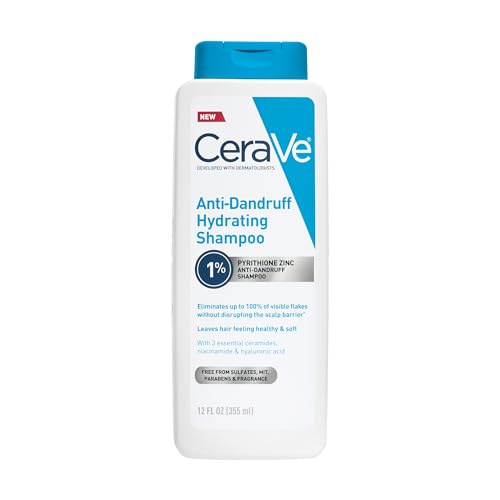 CeraVe Hydrating Anti-Dandruff Shampoo with 1% Pyrithione Zinc - 12 Oz