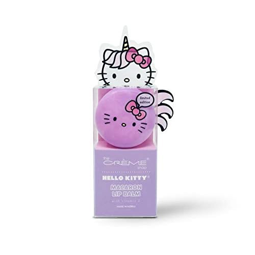 The Cr?me Shop x Sanrio Hello Kitty Macaron Lip Balm (Hello Kitty Unicorn Rainbow Sherbert) Korean Cute Scented Pocket Portable Soothing Advanced Must-Have on-The-go