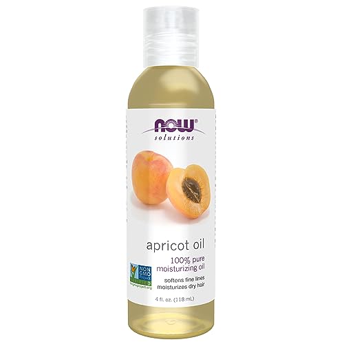 NOW Foods Solutions, Apricot Kernel Oil, Hair Moisturizer, Rejuvenating Skin Oil, Softens Fine Lines, 4-Ounce