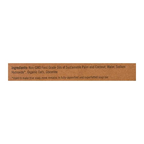 Sappo Hill Soap, Bar Soap, Oatmeal Natural, 3.5 Ounce, 1 Bar