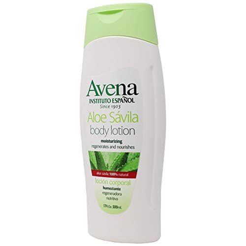 Avena Instituto Espanol Aloe Savila Body Lotion, Moisturizing, Regenerates and Nourishes, 2-pack Of 17 FL Oz each, 2 Bottles.