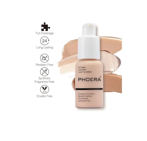 Phoera Full Coverage Foundation 30ml - Matte Oil Control