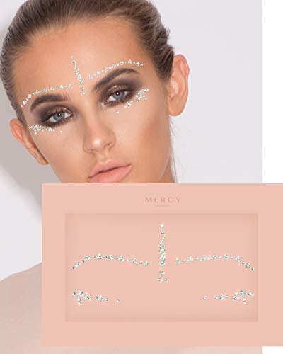 Silver Crystal Bindis - Face Jewels Sticker Pack