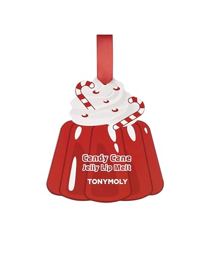 TONYMOLY Candy Cane Jelly Lip Melt – Hydrating Lip Balm, 9g