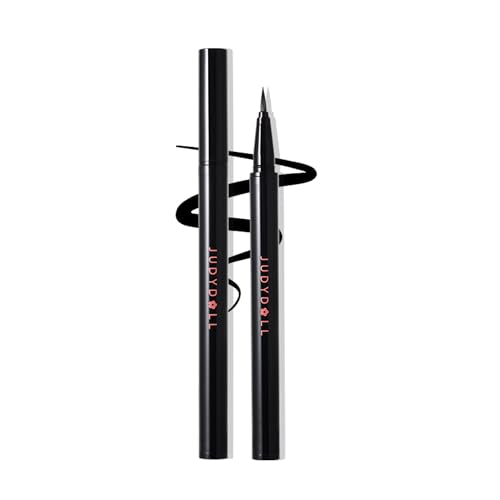 JUDYDOLL Ink Glider Longlasting Liquid Eyeliner - 30H Waterproof, Smudgeproof, Ultra-fine Tip, Ideal for Cat Eyes & Wings, Intense Black