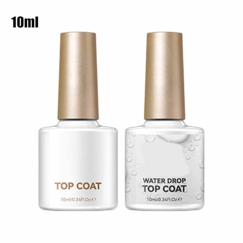 Non-Sticky Gel Top Coat – Shiny Water Drop Finish for Nails
