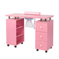 OmySalon Electric Manicure Table w/ Dust Collector & Storage