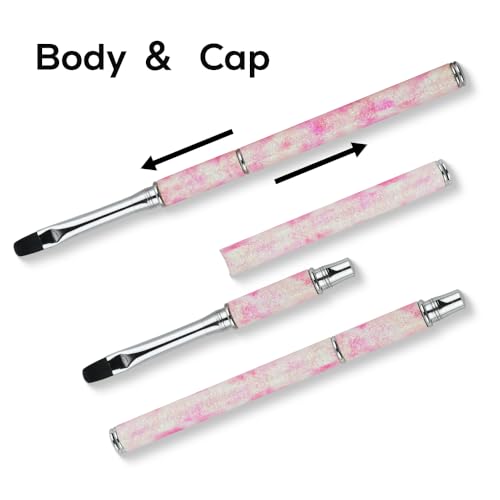 5-Piece Nail Art Brush Set with Gel & Liner Brushes