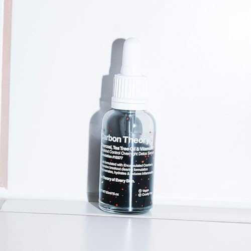 Carbon Theory | Charcoal, Tea Tree Oil & Vitamin E Overnight Detox Facial Serum | 30ml