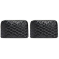 Conair Makeup Bag, Cosmetic Bag - Great for Makeup Brushes or Cosmetics, Perfect Size for Tote Bag or Carry-On, Organizer Shape in Black Diamond Quilt Pattern (Pack of 2)