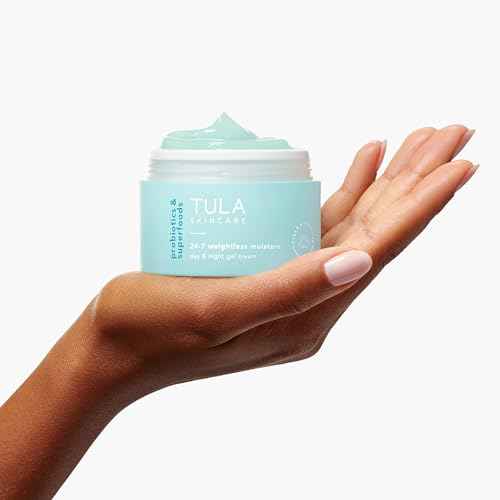 TULA Skin Care 24-7 Weightless Moisture Hydrating Day & Night Cream - Anti-Aging Lightweight Gel Cream Moisturizer for Face, Contains Watermelon & Blueberry Extract