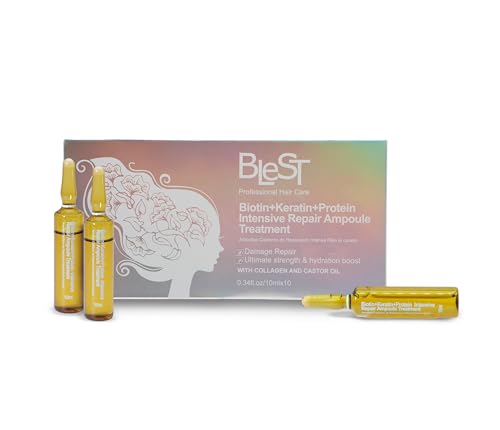 Intensive Repair Ampoules for Hair with Biotin Keratin Proteins