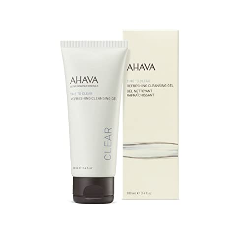 AHAVA Cleanse Refreshing Cleansing Gel - Soapless Cleanser & Refresher, Tones & Wash-off Makeup, Dirt & Impurity, Enriched with Exclusive blend Osmoter, Ginger Root, Allantoin & Vitamin E, 3.4 Fl.Oz