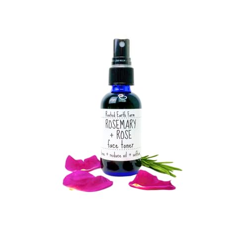 Rosemary and Rose Face Toner - 2 fl oz - Facial Mist for Oily Skin