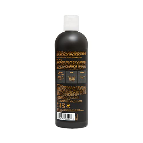 SheaMoisture Soothing Body Wash for Acne Treatment African Black Soap Paraben Free Body Wash 13 oz