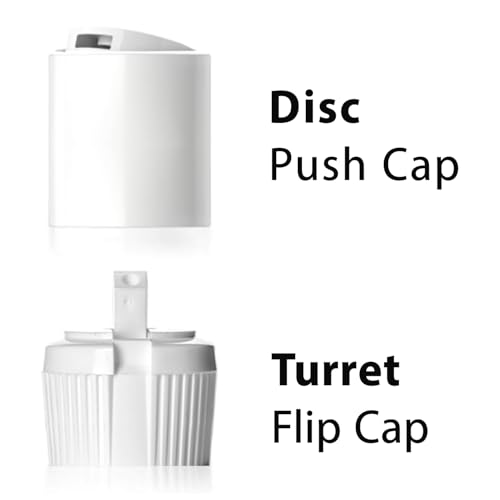 Bar5F Plastic Bottles, 16 oz, 3-Pack with 6 Caps, BPA-Free HDPE, Empty Squeeze Dispensing Multipurpose Containers