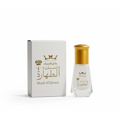 Mesk Al Tahara Pure Arabian Oil Perfume Body Premium Fragrance Oil for Long-Lasting Fragrance Freshness and Elegance White Musk Altahara HALAL 1 Bottle = 6ml ??? ??????? ???? ????