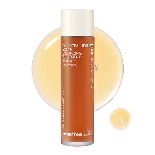 innisfree Black Tea Youth Essence, Korean Anti-Aging Treatment with Niacinamide for Radiance, Firm Skin, Hydration, and Barrier Support