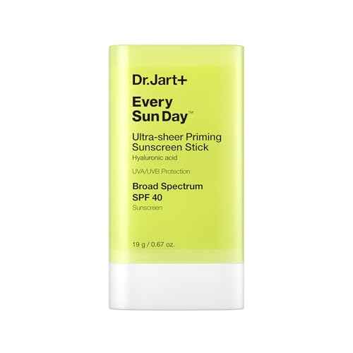 Dr.Jart+ Every Sun Day Invisible Korean Priming Sunscreen Stick SPF 40 with Hyaluronic Acid | Glides Over Makeup | Korean Skincare | Travel Size, 0.67 Ounce