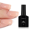 TOMICCA Sheer Nude Gel Nail Polish - 15ml Jelly Translucent UV LED Polish