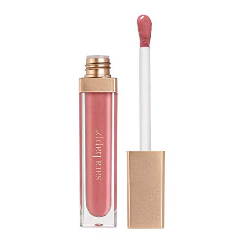 Sara Happ Pink Slip Luxe Gloss with Subtle Shimmer - High-Impact Shine & Long-Lasting Wear, Nourish, Hydrate, and Heal Your Lips, 0.21 fl. oz.