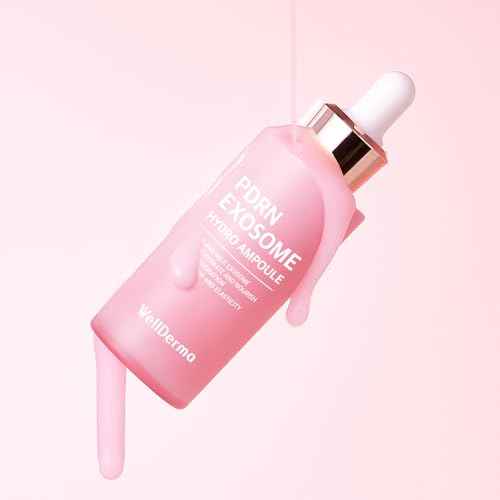 WELLDERMA PDRN Exosome Hydro Ampoule, 30ml ? Lightweight Moisture Serum with Niacinamide, Peptides & Collagen Complex for Skin Revitalization