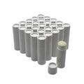 GreenWay 0.3oz / 8.5g Kraft Paperboard Lip Balm Tubes with Lids - 25 Pack Lip Gloss Tubes Refillable DIY Cosmetic Containers - Lip Balm Containers Chapstick Empty Holder - White