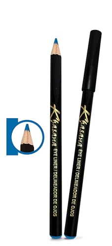 Khasana Waterproof Eyeliner Pencil - Smudge-Proof, Blue #12