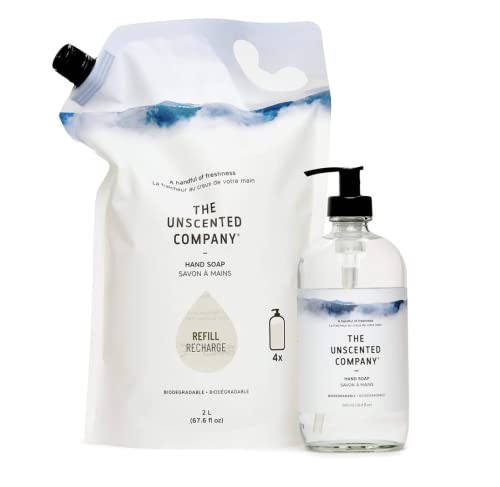 Unscented Hand Soap Refill - 67.6 oz, Gentle Formula for Sensitive Skin