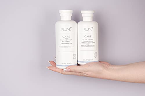 Keune Care Silver Savior Conditioner, Toning & Brightening Conditioner for Blonde & Grey Hair, 8.5 Fl Oz