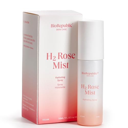 BioRepublic SkinCare All-Body Revitalizing Rose Water with Hyaluronic Acid - Moisturizes Skin & Refreshes Makeup (30 mL) (2 Pack)