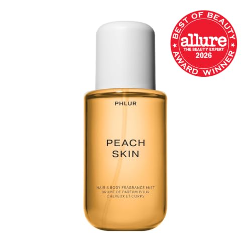 PHLUR Peach Skin Body Mist - Juicy Fragrance for Hair & Body, 8 Fl Oz
