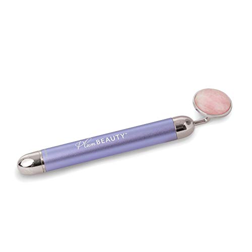 Plum Beauty Facial Massager helps Smoothen Fine Lines and Wrinkles with Our Facial Skin Rose Quartz Vibrating Massager that will Tighten, Tone & Relax Skin, Lavender