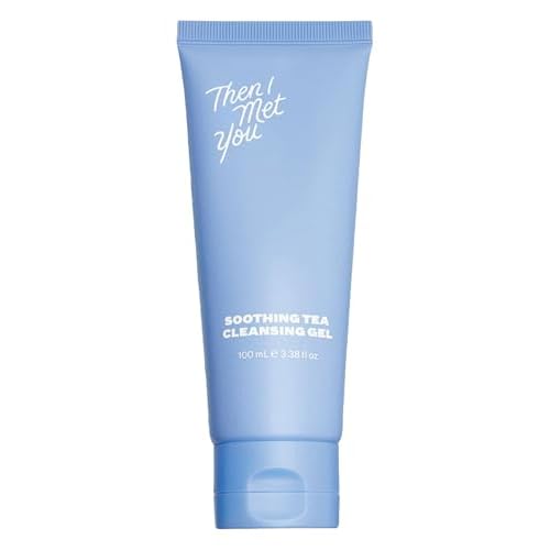 Then I Met You Soothing Tea Cleansing Gel, Vegan-Cruelty-Free Korean Skincare Cleanser with Fermented Rice, Centella, Hydrating Licorice, Glycerin, Exfoliator for Clear Skin Makeup Removal, 3.38 oz