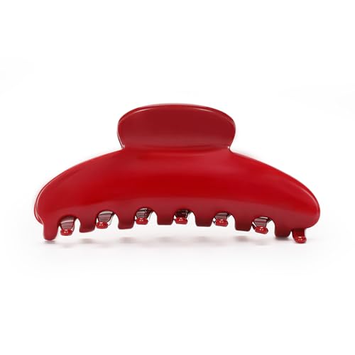 Lovime 4.3-Inch Large Claw Clip for All Hair Types - Red