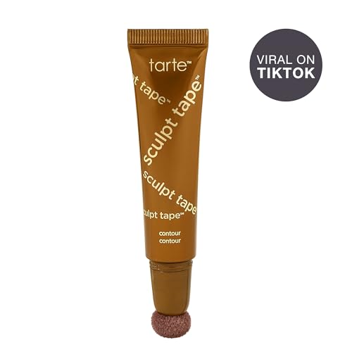 tarte sculpt tape contour ? Lightweight Cream Bronzer with Shea Butter for Blendable, Buildable Contour & Natural Looking Sculpted Glow, Vegan & Cruelty Free
