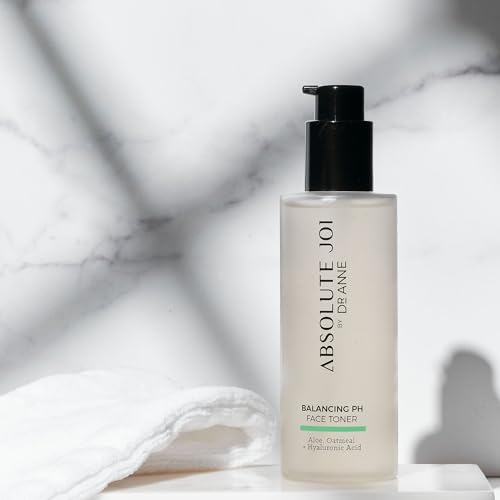 AbsoluteJOI Balancing pH Face Toner, Alcohol-Free Hydrating Toner with Aloe Vera, Oat, & Hyaluronic Acid - Fragrance-Free Skincare for Sensitive Skin | 200ml Bottle