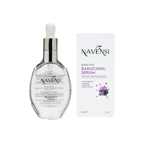 Bakuchiol Face Serum 50ml | Natural Retinol Alternative Bakuchiol Serum For Face With Hyaluronic Acid & Vitamin C | Hydrating, Firming & Anti Aging Serum for Wrinkles, Uneven Tone & Dull Skin