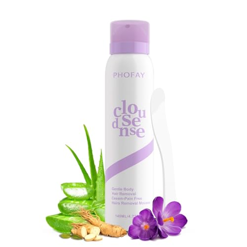 Hair Removal Spray for Sensitive Skin - Fast-Acting Aloe Formula