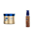 Vaseline Radiant X Deep Nourishment Body Cream 100% Pure Shea Butter, Coconut Oil, Vitamin C, & Peptides 10 oz & Illuminate Me Shimmering Body Oil Created for Melanin Rich Skin, Illuminates Skin