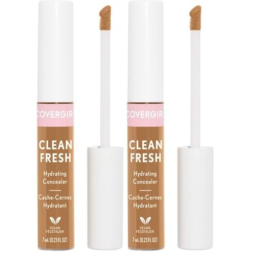 COVERGIRL Clean Fresh Hydrating Concealer, Rich, 0.23 Fl Oz (Pack of 2)