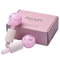 Ice Globes for Facials ? Facial Tools for Face & Eye Puffiness Relief, Cool Skincare Cryo Tools - Pink Drink Glitter