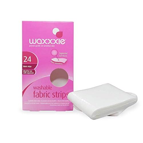 Washable Fabric Wax Strips 24pk for use with Wax Cartridge and Strip Wax for an Unbeatable at Home Salon Experience