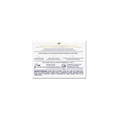 Dove White Travel Size Bar Soap With Moisturizing Cream 2.6 oz (Pack of 2)